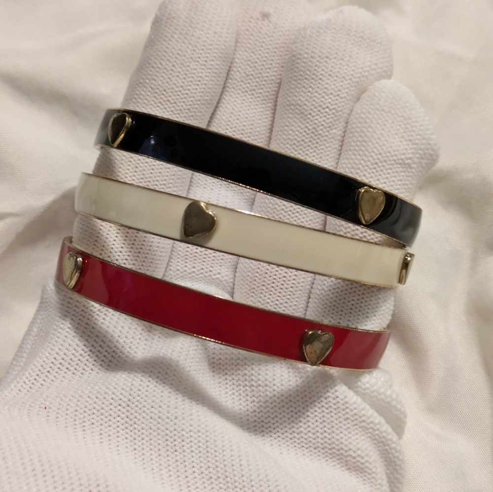 Three bangle bracelets